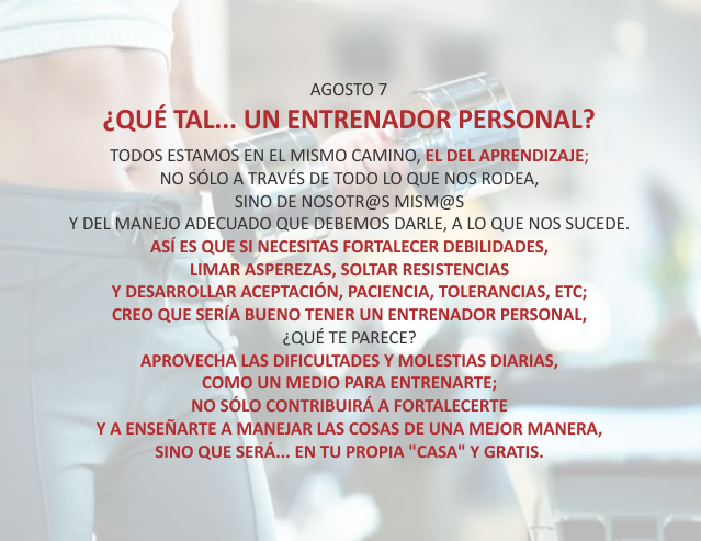 ¿Qué tal... un entrenador personal?